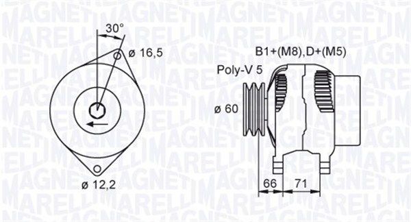 MAGNETI MARELLI Laturi 063731471010